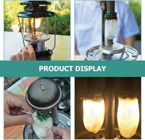 Gatuida 12 Pieces Propane Lantern Mantles for Gas Lantern, U-Shape Lantern Mantles Replacement for Outdoor Camping Lantern in Saudi Arabia