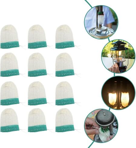 Gatuida 12 Pieces Propane Lantern Mantles for Gas Lantern, U-Shape Lantern Mantles Replacement for Outdoor Camping Lantern in Saudi Arabia