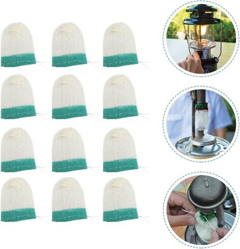 Gatuida 12 Pieces Propane Lantern Mantles for Gas Lantern, U-Shape Lantern Mantles Replacement for Outdoor Camping Lantern in Saudi Arabia
