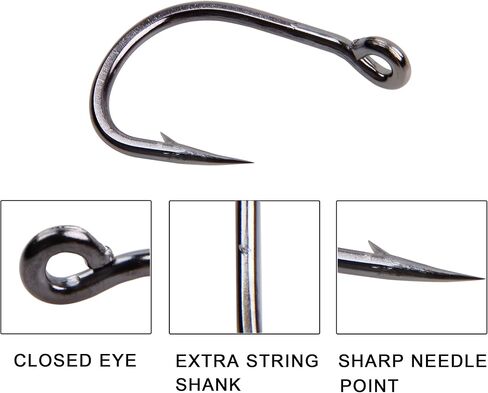 Live Bait Hooks Saltwater Fishing Hooks 100pcs Circle Hooks Kit 2X Stainless Steel Fishing Hooks Live Fishing Bait Hooks in Saudi Arabia