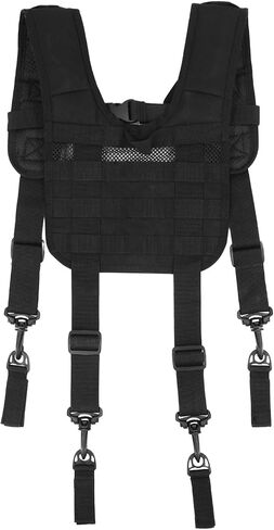 Tactical Police Suspenders for Duty Belt Harness Law Enforcement with Adjustable Strap and 4 Tool Belt Loops in Saudi Arabia