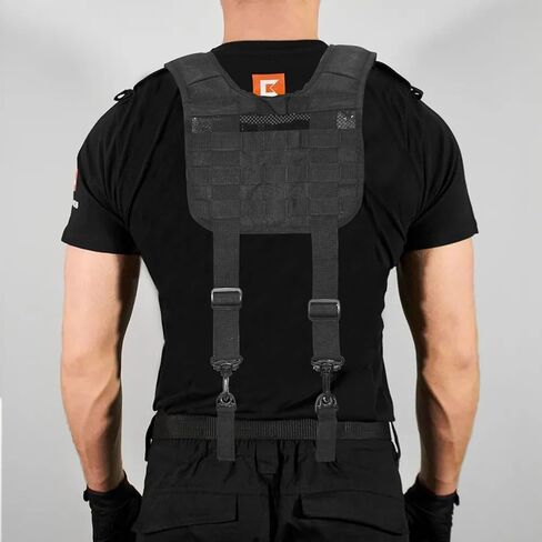 Tactical Police Suspenders for Duty Belt Harness Law Enforcement with Adjustable Strap and 4 Tool Belt Loops in Saudi Arabia