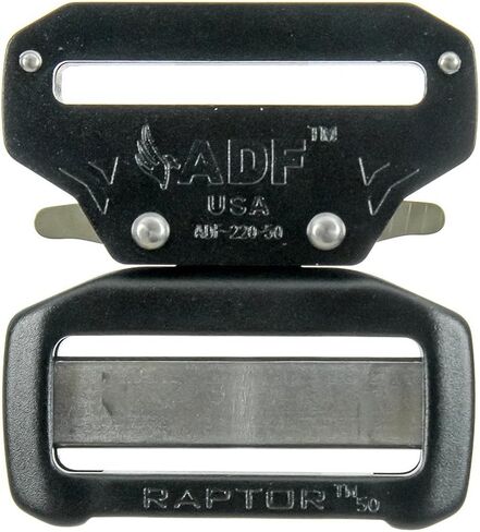 فيوجن كلايمب للجنسين ADF-220-50-BLK رابتور Ii 2 بوصة التكتيكية العسكرية الألومنيوم سريع التحرير بنطلون شوتر ريجر الصيد حزام رياضي إبزيم أسود، مقاس واحد in Saudi Arabia