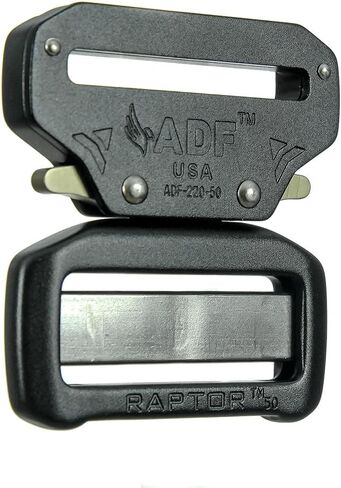 فيوجن كلايمب للجنسين ADF-220-50-BLK رابتور Ii 2 بوصة التكتيكية العسكرية الألومنيوم سريع التحرير بنطلون شوتر ريجر الصيد حزام رياضي إبزيم أسود، مقاس واحد in Saudi Arabia