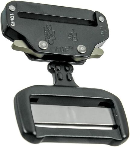 فيوجن كلايمب للجنسين ADF-220-50-BLK رابتور Ii 2 بوصة التكتيكية العسكرية الألومنيوم سريع التحرير بنطلون شوتر ريجر الصيد حزام رياضي إبزيم أسود، مقاس واحد in Saudi Arabia