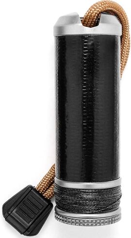 Exotac ripSPOOL Lightweight Bushcraft and Survival Complete Field Repair Kit and FireCord Lanyard for First Aid, Fire-Starting, Tool Creation, Fishing, and Navigation Tasks, Made in The USA in Saudi Arabia