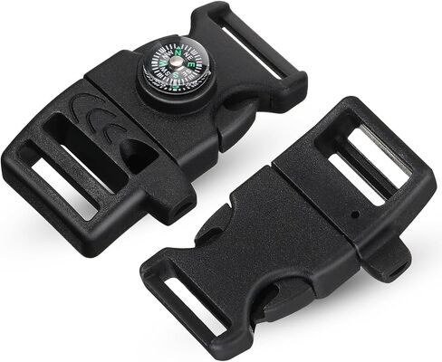 Jexine 50 Pcs Compass Buckle Clips Plastic Paracord Buckles in Kuwait