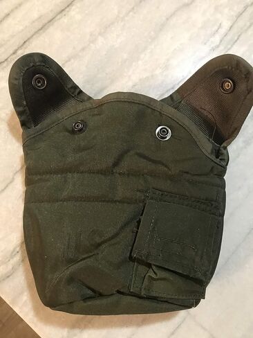 Military US Army 1 QT QUART CANTEEN COVER 1QT POUCH CARRIER OD w Clips GC in Saudi Arabia