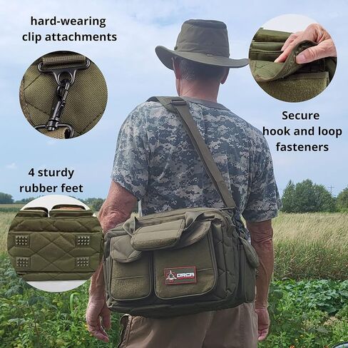 Orca Tactical Gun Range Bag – Compact Pistol Revolver Range Bag for Handguns and Ammo – Self Standing Gun Bag – Handgun Bag with Durable Double Stitching Lockable YKK Zippers in Kuwait