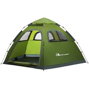 Moon Lence Instant Pop Up Tent Family Camping Tent 4-5 Person Portable Tent Automatic Tent Waterproof Windproof for Camping Hiking Mountaineering