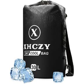 X XHCZY Backpack Cooler Soft Cooler Bag 24+Hour Insulation and Cooling Effect, Leakproof & Waterproof Dry Bag Cooler for Camping, Kayak, SUP, Hiking, Picnic and Beach, 30L in Saudi Arabia