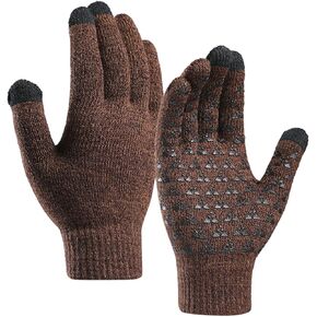 Unisex Half Finger Gloves Winter Stretchy Knit Fingerless Gloves Knitted Warm Windproof Solid Color Mittens for Men and Women