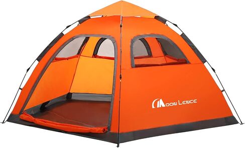 MOON LENCE Pop Up Camping Tent, 3-4 Person Automatic Instant Tent Portable Windproof for Backyard, Car Camping, Family Trips in Kuwait