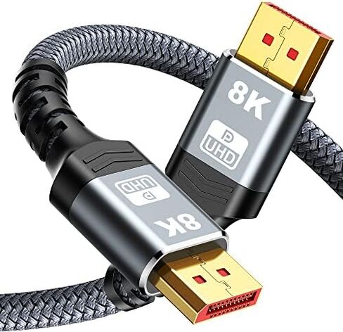 Capshi 8K 4K DisplayPort Cable 1.4, VESA Certified DP Cord 10ft in Kuwait