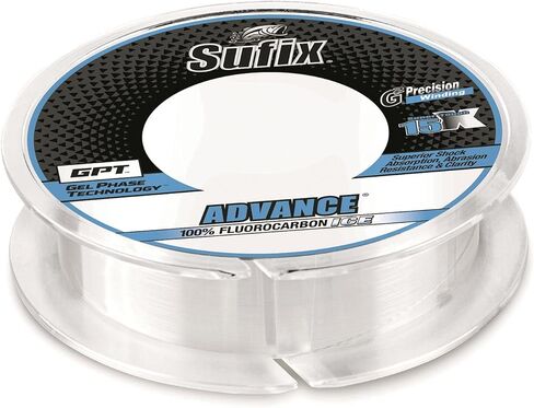 Sufix 50 Yard Advance Ice Fluorocarbon Fishing Line - Clear in Saudi Arabia