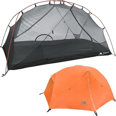 Hyke & Byke Zion Hiking & Backpacking Tent - 3 Season Ultralight, Waterproof Tent for Camping w/Rain Fly and Footprint - 2 Person - Forest Green in Kuwait