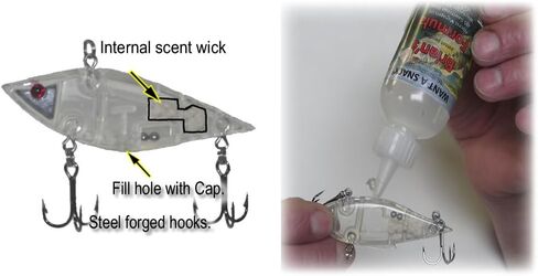 Thunder Strike Lures Gift Box - Liquid attractant & Lipless Crank Bait with refillable Chamber. in Saudi Arabia