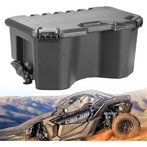 A & UTV PRO 20 Liter / 5.2 Gallon Modular Cargo Box Rear Storage Bed Box Assembly for Can Am Maverick X3 MAX, Maverick Trail, Defender, Commander Accessories, Replace OEM # 715006830