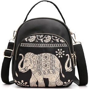 RTGGSEL Boho Trendy Ethnic Women's Waterproof Sling Backpack Crossbody Shoulder Chest Bag for Travel Hiking Daypack