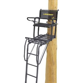Rivers Edge® Lockdown™ Wide, 17' Height, Wide Flip-Up TearTuff™ Mesh Seat, The Ultimate Shooting Rail™, Patent-Pending Ground-Level Ratcheting Technology™, LD201 in Saudi Arabia