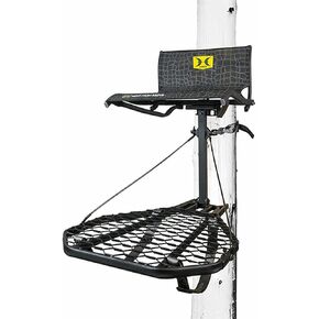 Hawk CRUZR Hang On, Tree Stand Hunting Gear with Lumbar MeshComfort Seat and All-Welded Platform, Foot Rest for Mobile Hunters, 34 x 24 Inch in Saudi Arabia