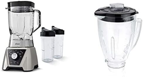 Oster BLSTTS-CB2-000 Pro Blender & 2-Slice Toaster, Touch Screen with 6 Shade Settings and Digital Timer, Black/Stainless Steel in Saudi Arabia