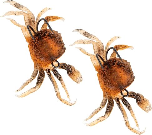 Toddmomy 4 pcs Baits Home Fishing for with Simulation Soft Lifelike Wall Crab Bait Hooks Saltwater Kit Supple Freshwater D Vivid Shop Brown Life-Like Supplies Sea Hanging Gear in Saudi Arabia