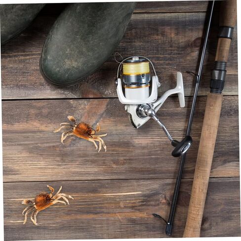 Toddmomy 4 pcs Baits Home Fishing for with Simulation Soft Lifelike Wall Crab Bait Hooks Saltwater Kit Supple Freshwater D Vivid Shop Brown Life-Like Supplies Sea Hanging Gear in Saudi Arabia
