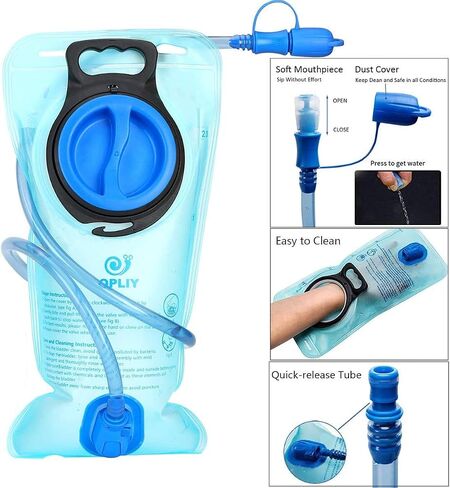 Hydration Backpack with 2L Water Bladder – Lightweight & Durable for Running, Hiking, Biking – Adjustable Fit for Men, Women, Youth in Kuwait