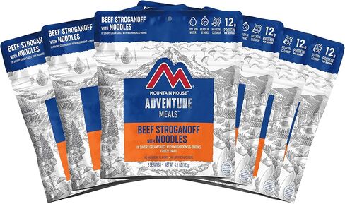 Mountain House Beef Stroganoff with Noodles Pro-Pak | Freeze Dried Backpacking & Camping Food | One Serving in Saudi Arabia