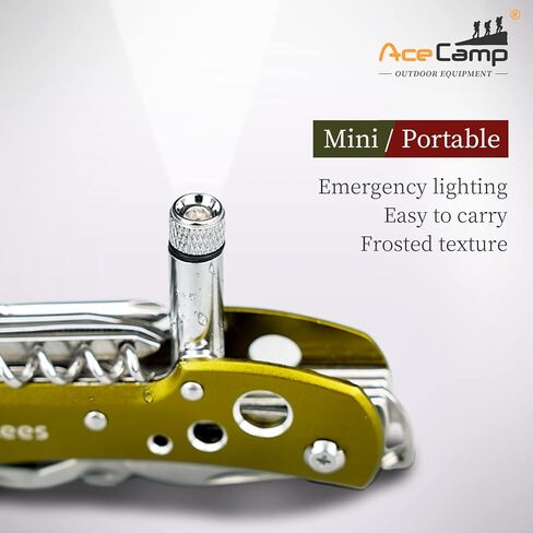 أدوات جيب متعددة الوظائف 14 في 1 من مونكيز مع مصابيح LED وسكاكين ومقص ومسامير مفاتيح ومفكات براغي للأماكن الخارجية والتخييم وصيد الأسماك in Kuwait