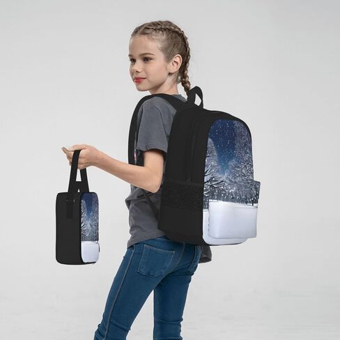 NEZIH خريطة العالم الجغرافيا على ظهره حقيبة السفر Daypack مع صندوق الغداء حقيبة أقلام رصاص 3 قطعة مجموعة حقيبة الظهر عادية موضة حقائب الظهر in Kuwait