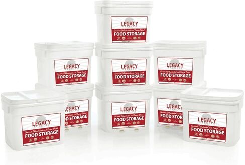Freeze Dried Survival Food Storage: 1080 Large Servings - 277 lbs - Emergency Disaster Preparedness- 1 Person Year Supply - 25 Year Shelf Life - Dehydrated Meals in Saudi Arabia
