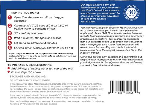 Mountain House Homestyle Chicken Noodle Casserole | Freeze Dried Survival & Emergency Food | #10 Can in Saudi Arabia