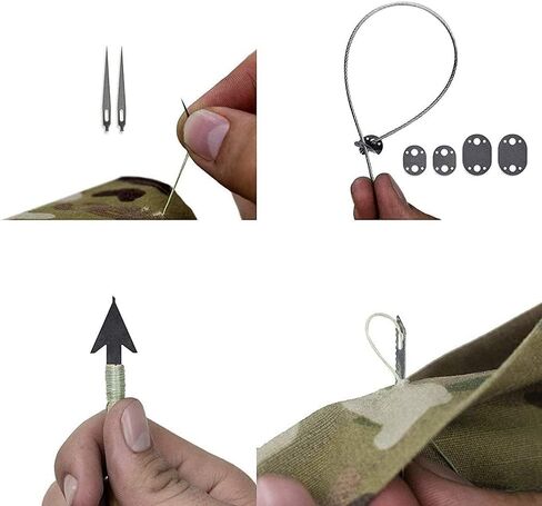 البقاء على قيد الحياة MultiTool بطاقة الحجم، علة خارج حقيبة CampingTool، أفضل Multitool للتخييم والبرية البقاء على قيد الحياة Preppers Gear، الصيد التخييم المشي لمسافات طويلة الصيد طقم الطوارئ 4 حزمة in Kuwait