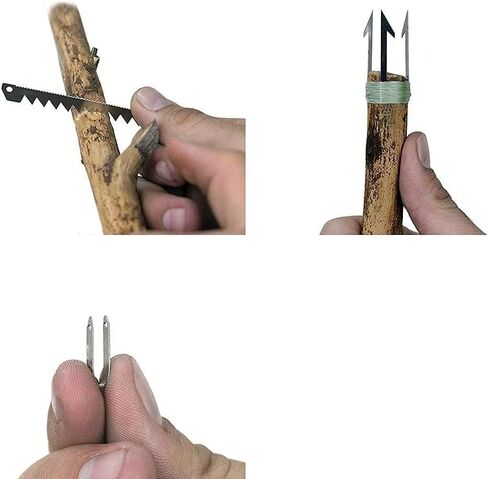 البقاء على قيد الحياة MultiTool بطاقة الحجم، علة خارج حقيبة CampingTool، أفضل Multitool للتخييم والبرية البقاء على قيد الحياة Preppers Gear، الصيد التخييم المشي لمسافات طويلة الصيد طقم الطوارئ 4 حزمة in Kuwait