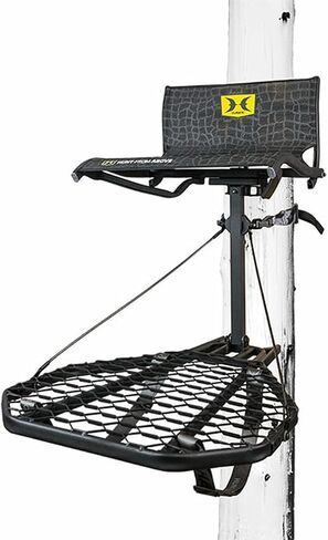 Hawk Cruzr Bone Collector Hang-On 1-Piece Big Game/Shooting/Hunting Steel Tree Stand with 24"x30" XL Rock-Solid Platform Black in Saudi Arabia