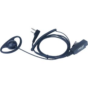 D Shape Earpiece CP200d, CLS1410, CLS1110, CP185, CP200, RDM2070d Headset with Big PTT for 2 Pin Walkie Talkie Radio (Motorola) in Kuwait