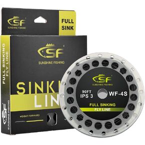 SF غرق كامل خيط صنارة الصيد الوزن إلى الأمام تفتق يطير خط للمياه العذبة WF4 5 6 7 8 9S 90FT IPS3/IPS5 in Saudi Arabia