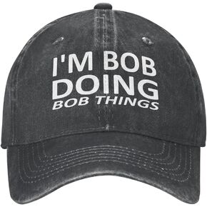 Im Bob Doing Bob Things Hat قبعة بيسبول نسائية قبعة عصرية