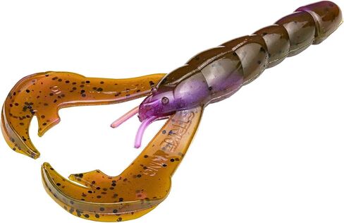 Strike King (RGCRW-807) Rage Craw 4 Fishing Lure, 807 - Green Pumpkin Purple Swirl, 4", 2 Realistic Pinchers in Saudi Arabia