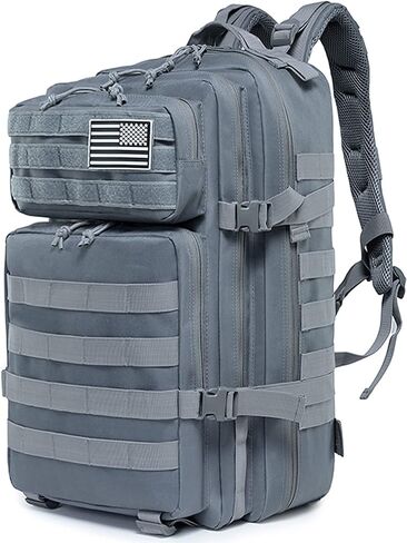 45L Military Tactical Backpacks For Men Women Molle Bag 3 Day Assault Pack Hiking Rucksack with USA Flag Patch (Army Green) in Saudi Arabia