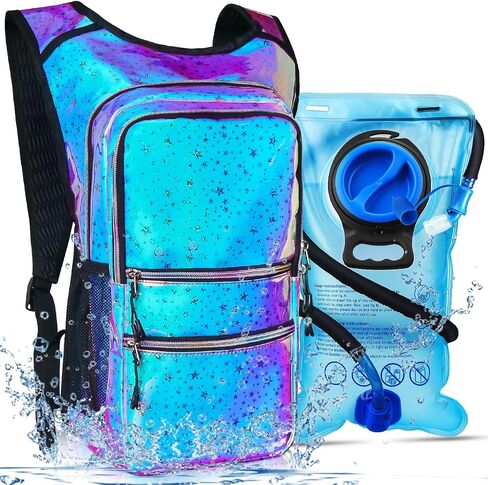 Hydration Pack, Water Backpack with 3L Hydration Bladder Lightweight Insulation, Festival Essential, Rave Hydration Backpack, Hydropack Backpack for Rave, Hiking, Biking, Running, Festival Gear in Kuwait