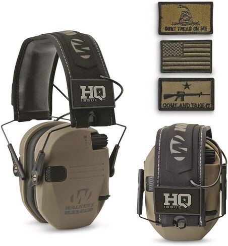 كمامات الأذن الإلكترونية من سلسلة باتريوت HQ ISSUE من ووكر، باللون الأسود in Kuwait