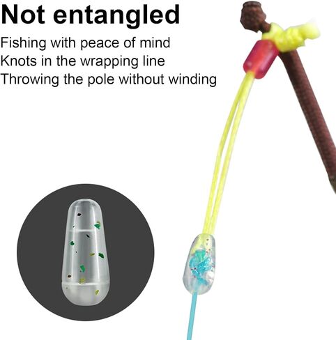 adonpshy Fishing Pole Tip Line Wear Rod Tip Line Knot Strengthen for Fishing 50Pcs in Saudi Arabia