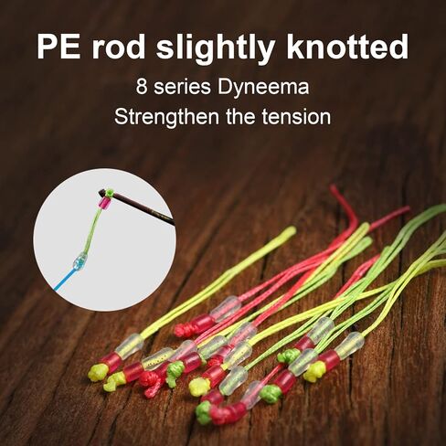 adonpshy Fishing Pole Tip Line Wear Rod Tip Line Knot Strengthen for Fishing 50Pcs in Saudi Arabia