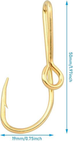Fish Hook Hat Pins WHYHKJ 4pcs Gold Fish Hook Hat Clip Fish Hooks for Hat, Fish Hook Hat Clip for Outdoor in Saudi Arabia