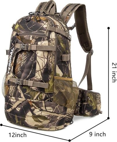 Hunting Backpack Outdoor Gear Hunting Pack with Bow and Rifle Carry System for Hunting. (Camo-Green) in Saudi Arabia