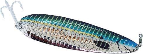 Nichols Lures 9FS21-45SW 9" Ben Parker Super Magnum Salt Water Special Flutter Spoon, Blueback HD, 3.5oz in Saudi Arabia