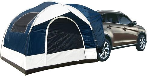 SUV Tent Attachment for Camping -Up to 6-8 Person Sleeping Capacity, Car Tent Includes Rainfly and Storage Bag,Universal Fit, 8' W x 8' L x 7.2' H,Suitable Camping Traveling Family Outdoor Activities in Kuwait